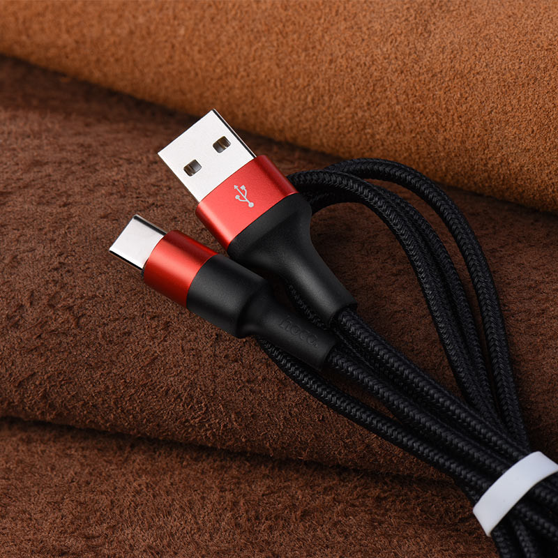 Câble USB Hoco X26 Pour Type-C Flash / Noir