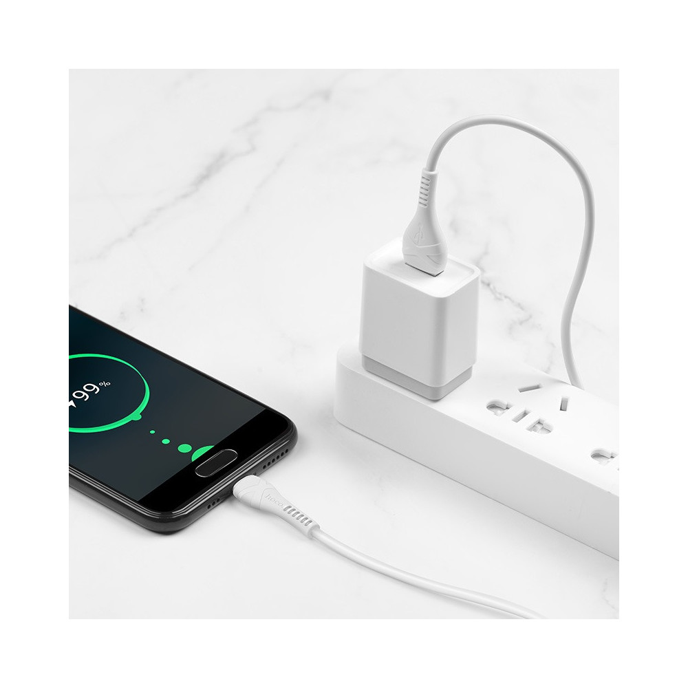 CÂBLE USB HOCO X37 Pour Type C / 1M / Blanc