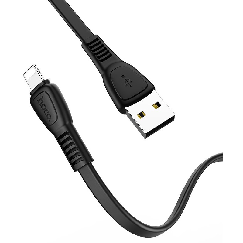 CÂBLE USB HOCO X40 2.4A Pour iPhone / 1 M / Noir