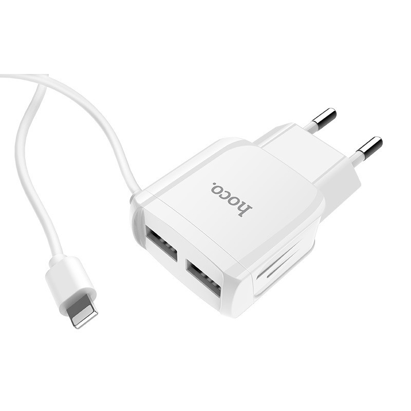 Chargeur Hoco C59A iPhone / 2.1a / Blanc