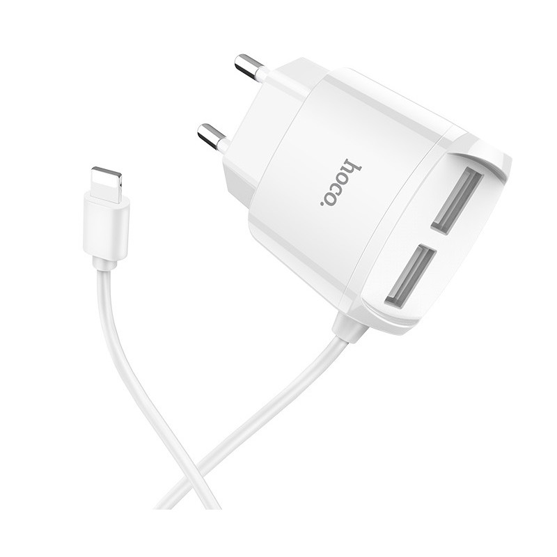 Chargeur Hoco C59A iPhone / 2.1a / Blanc