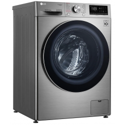 Machine à laver à Vapeur LG 9 Kg / Silver