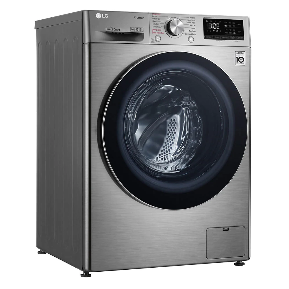 Machine à laver à Vapeur LG 9 Kg / Smart DD 6M / Silver