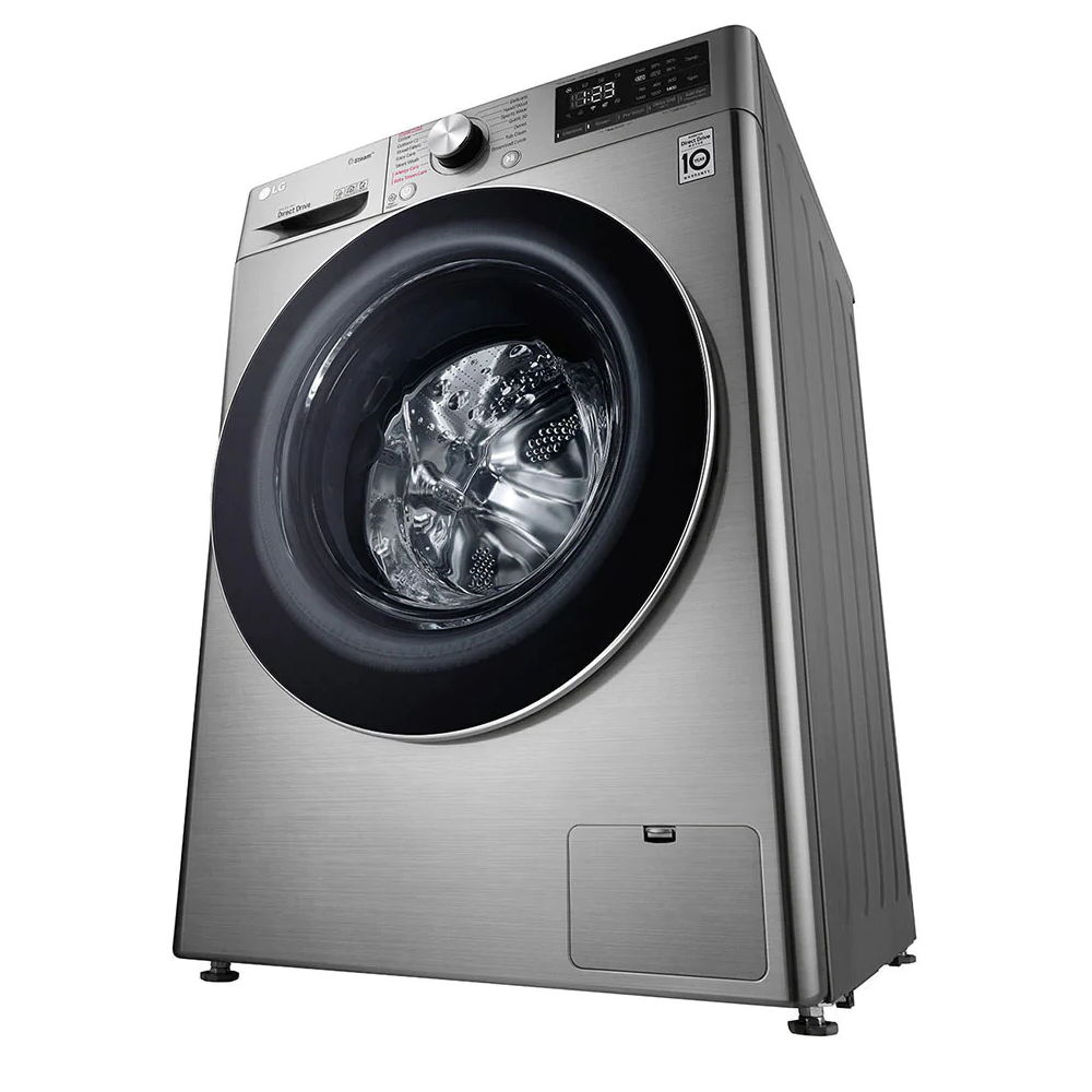 Machine à laver à Vapeur LG 9 Kg / Smart DD 6M / Silver