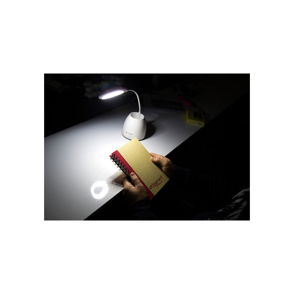 Lampe de bureau rechargeable 19LED Blanc - S-link SL-8715