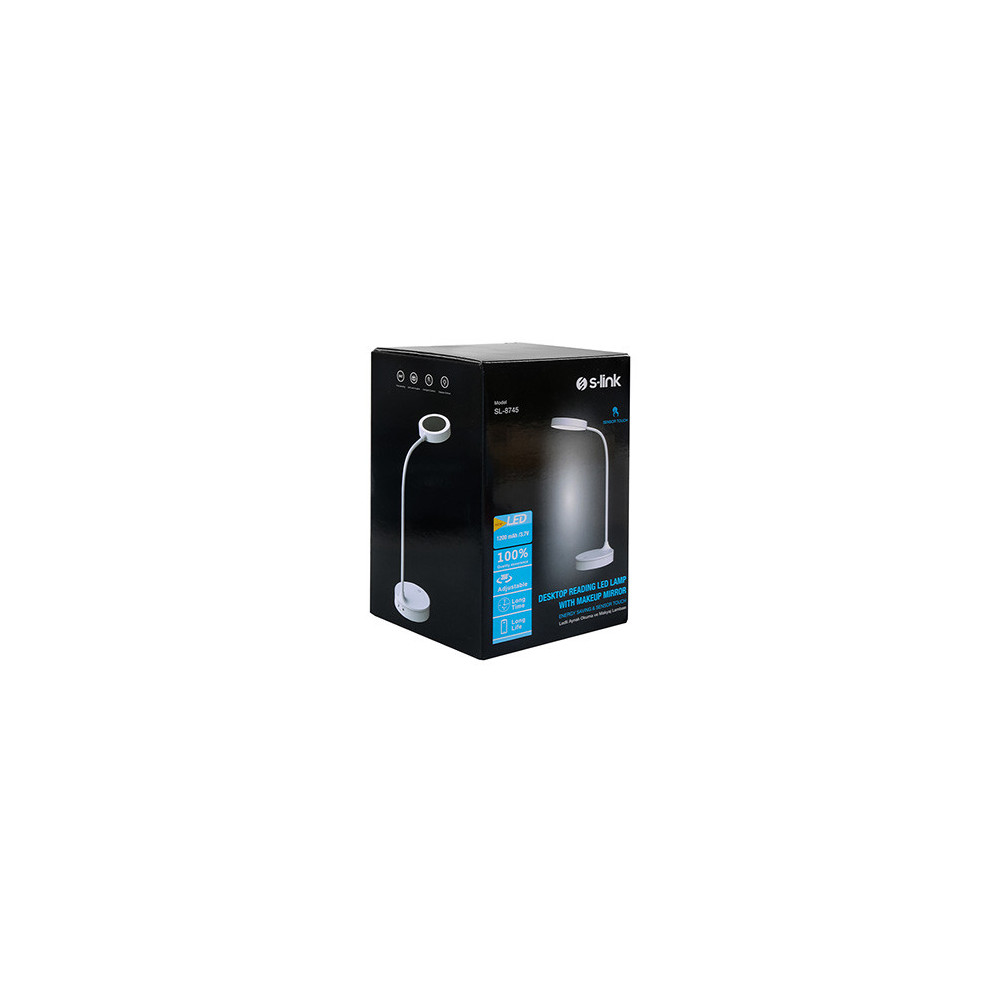 Lampe LED avec Mirroir Rechargeable Flexible S-link SL-8745
