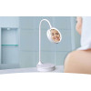 Lampe LED avec Mirroir et Ventilateur Rechargeable Flexible S-link SL-8740