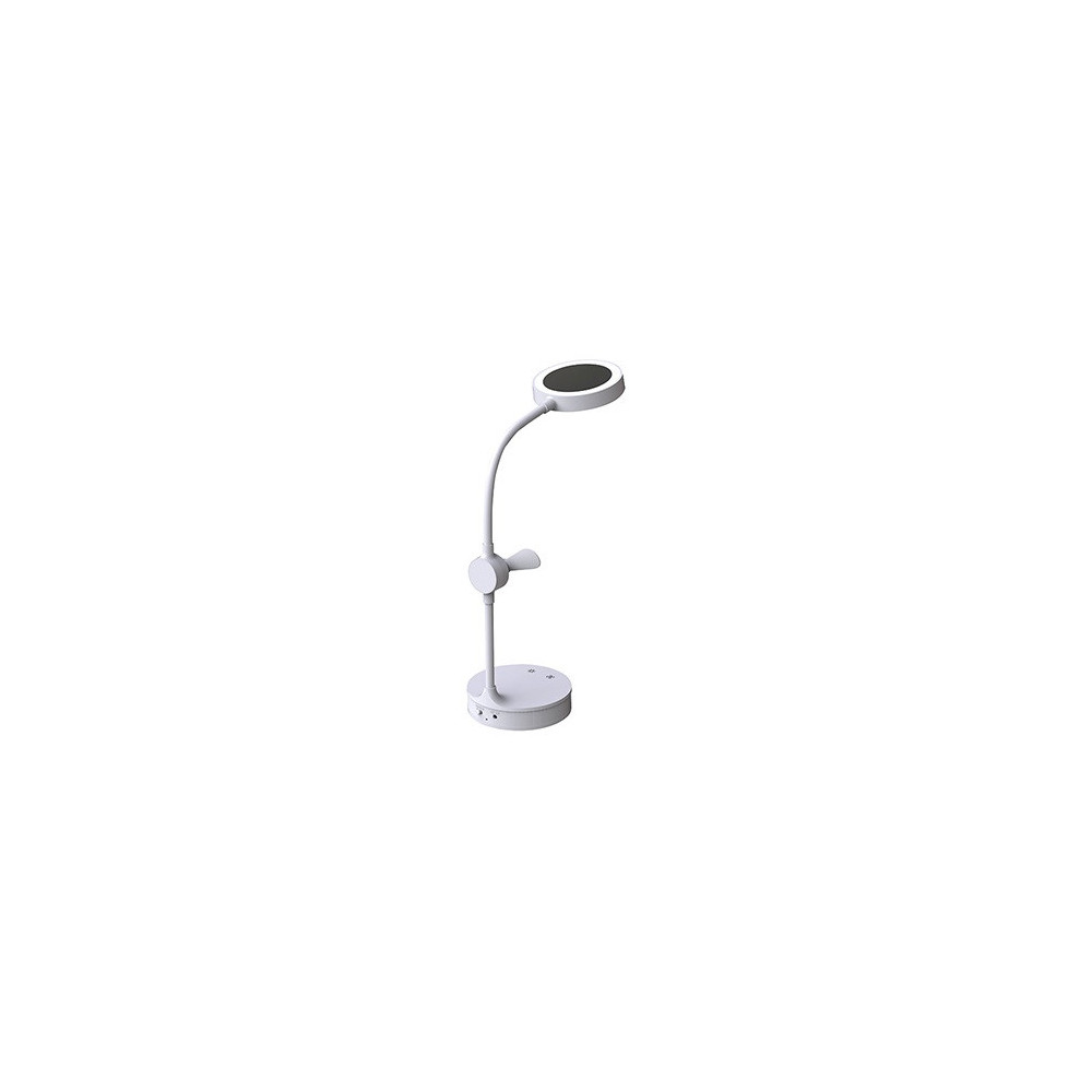 Lampe LED avec Mirroir et Ventilateur Rechargeable Flexible S-link SL-8740