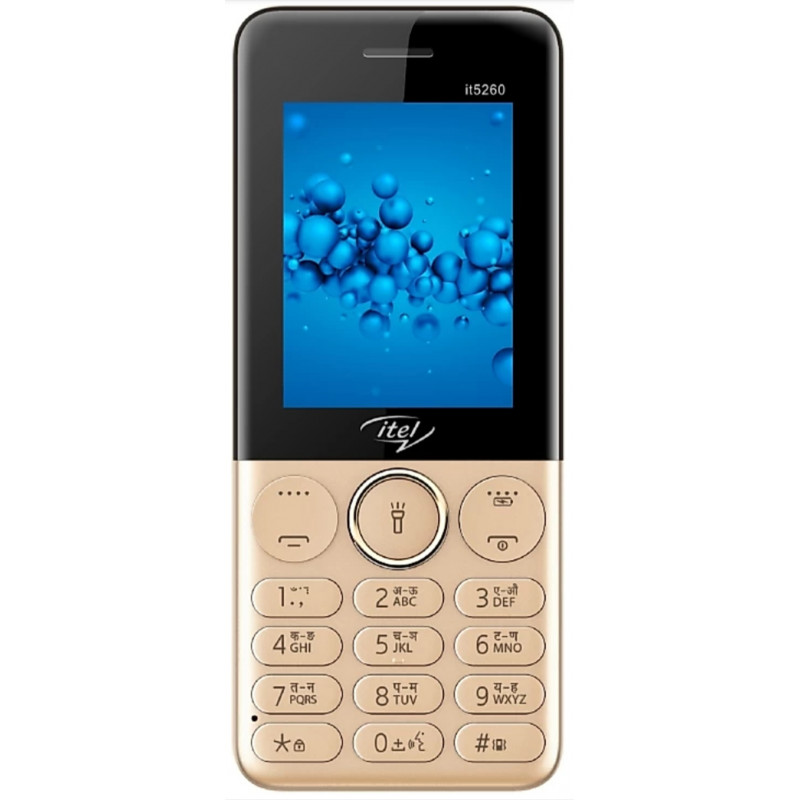 Téléphone Portable  ITEL 5260 / Double SIM / Gold