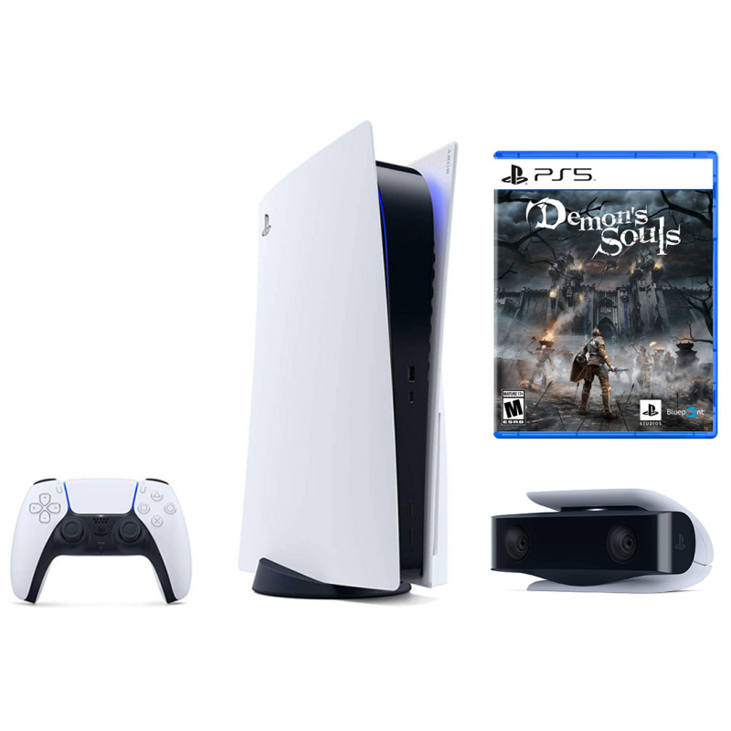 Console PlayStation 5 Edition Standard + Jeu Demon's Souls + Caméra PS5 HD