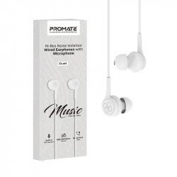 Écouteurs stéréo avec micro Promate Duet / Blanc