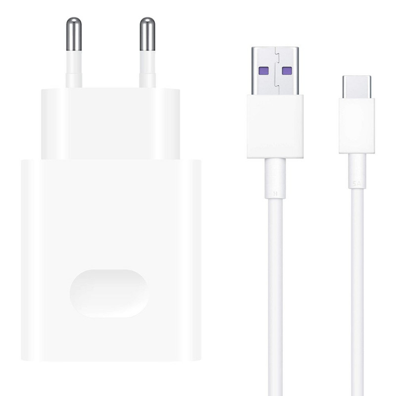 Chargeur Huawei Super Charge 22.5W Pour Type-C / Blanc
