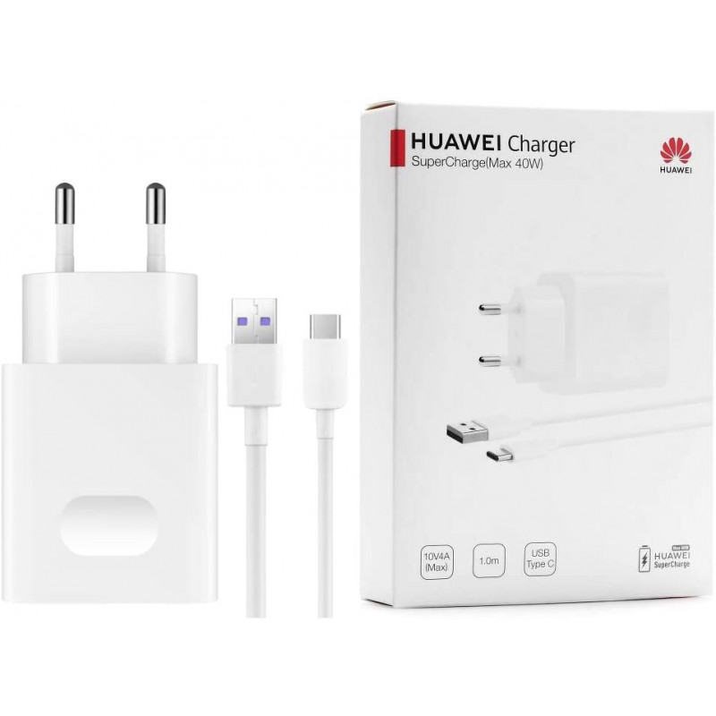 Chargeur Huawei Super Charge 22.5W Pour Type-C / Blanc