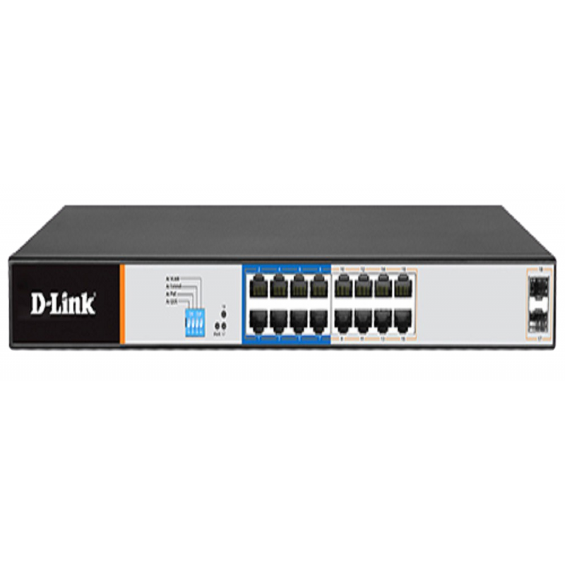 Switch D-Link 16-Port Gigabit Long Range Smart Managed PoE DGS-F1210