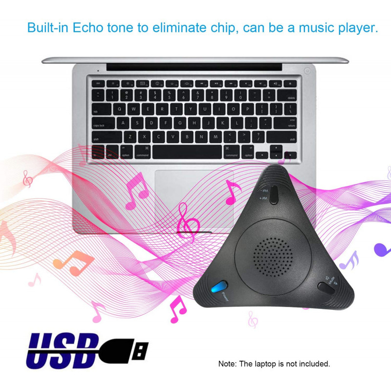Haut-Parleur Combiné avec Micro Mains libre USB Pour Visioconférence