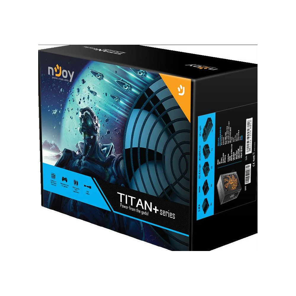 Boite d'alimentation Njoy Titan+ 500W / 80+ Bronze