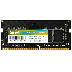 Barette mémoire Silicon Power Pour Pc Portable DIMM 4 Go DDR4 / 2666 MHz