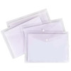 POCHETTE PP AVEC BOUTON DELI / A4 / TRANSPARENT CRISTAL