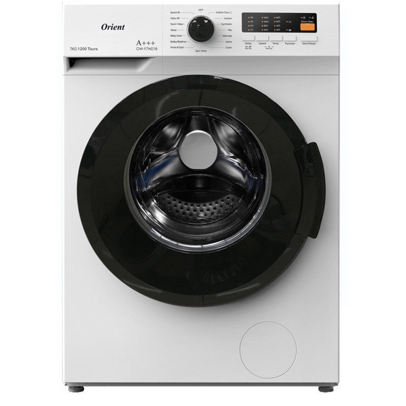 Machine à laver Automatique Frontale Orient OW-F7N03S / 7KG / Blanc