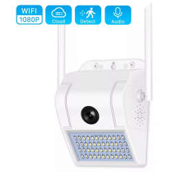 Caméra de Surveillance Externe Street Light Wifi / Blanc