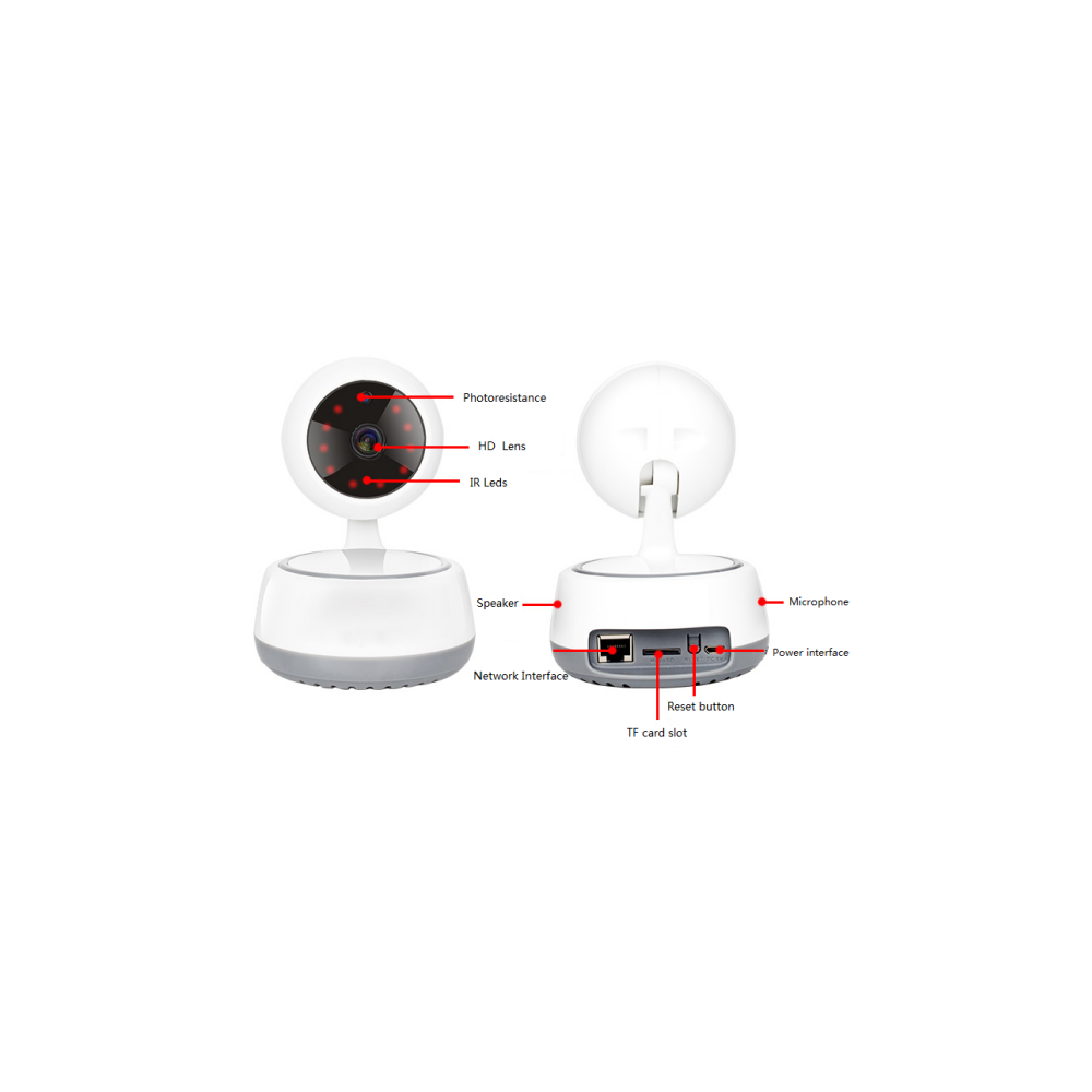 Caméra de Surveillance YOOSEE WIFI / 2MP / Blanc