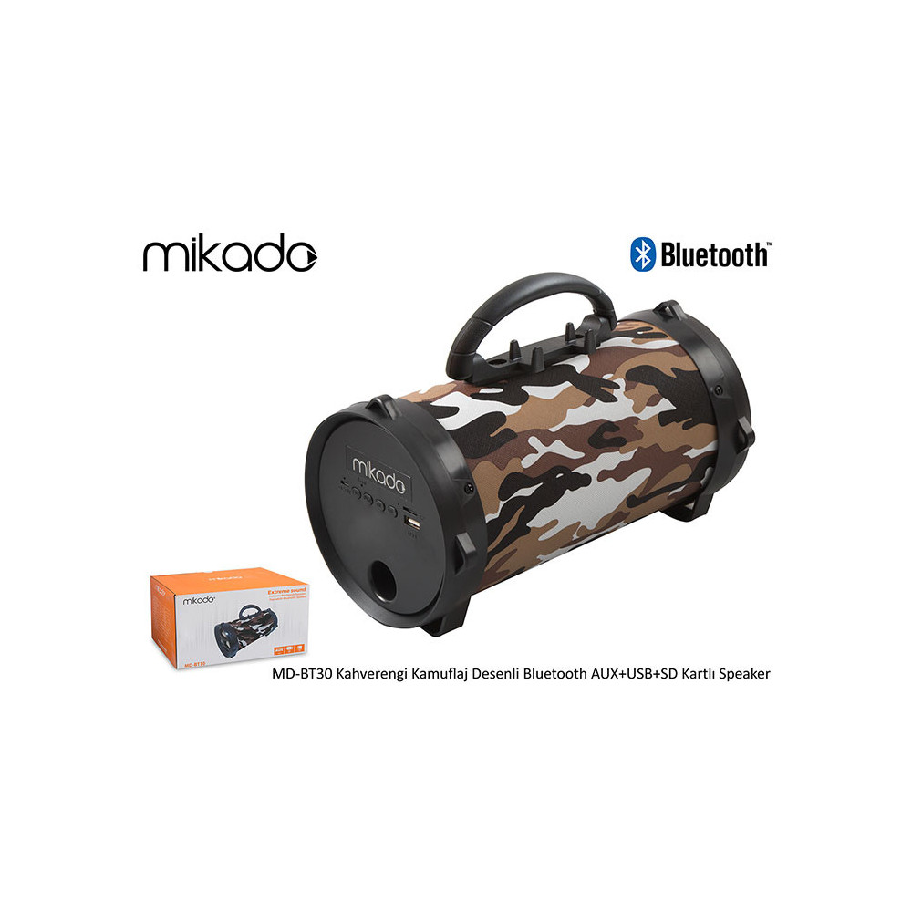 Haut-Parleur Bluetooth Mikado MD-BT30 Camouflage Marron