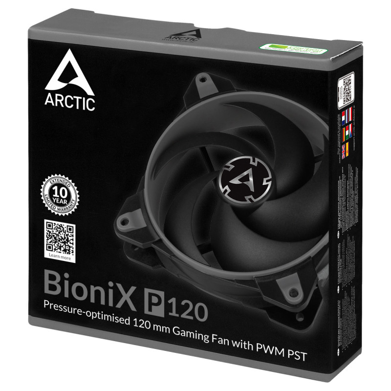 ARCTIC BioniX P140-140 mm Ventola PC da Gioco PWM PST, Controllo PST, PWM Sharing Technology