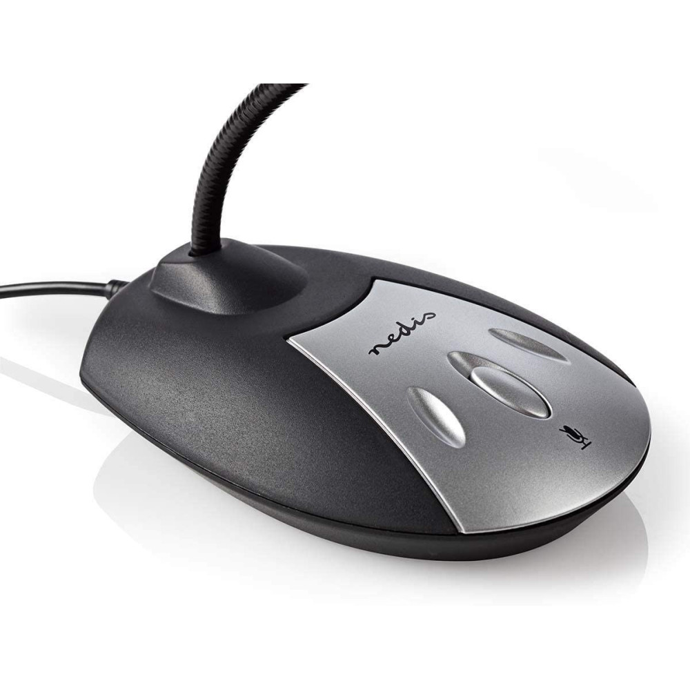 Microphone USB de Bureau Nedis MICDU100BK