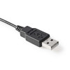 Microphone USB de Bureau Nedis MICDU100BK