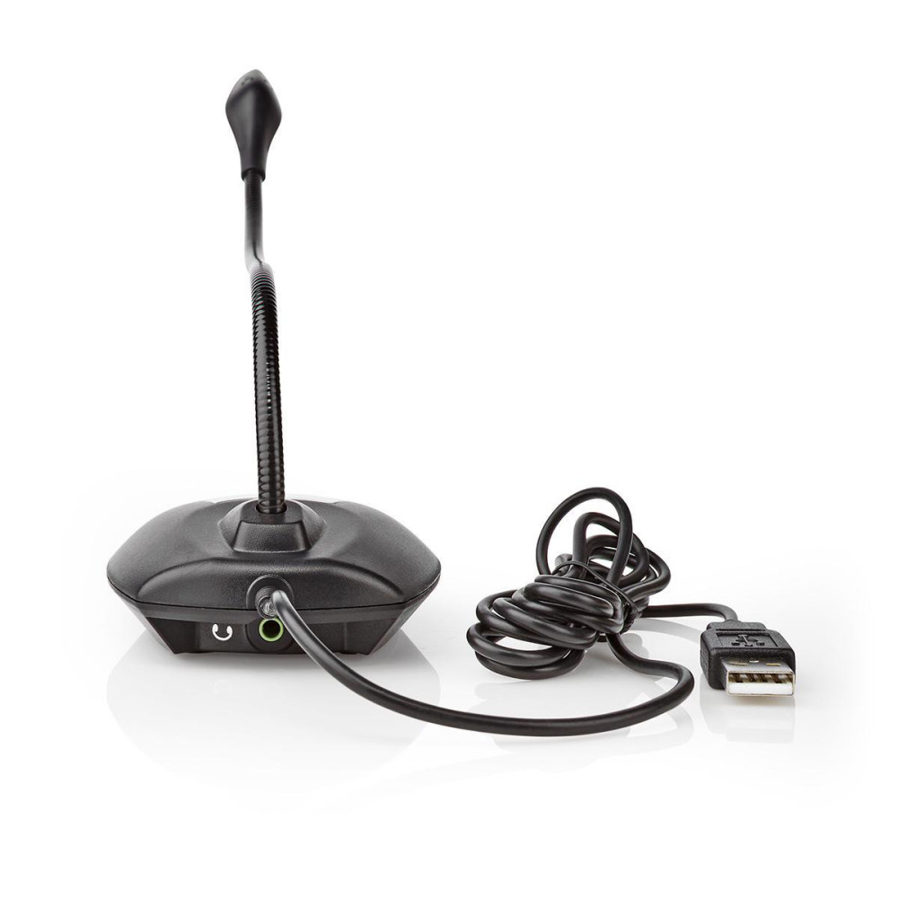 Microphone USB de Bureau Nedis MICDU100BK