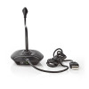 Microphone USB de Bureau Nedis MICDU100BK