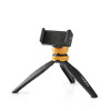 Mini Trépied Nedis ACMT10BK / 16 cm / Noir et Orange