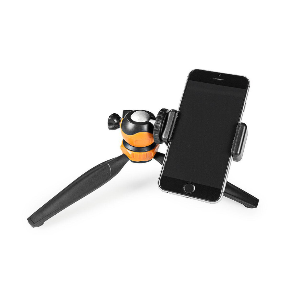 Mini Trépied Nedis ACMT10BK / 16 cm / Noir et Orange
