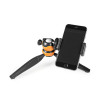 Mini Trépied Nedis ACMT10BK / 16 cm / Noir et Orange
