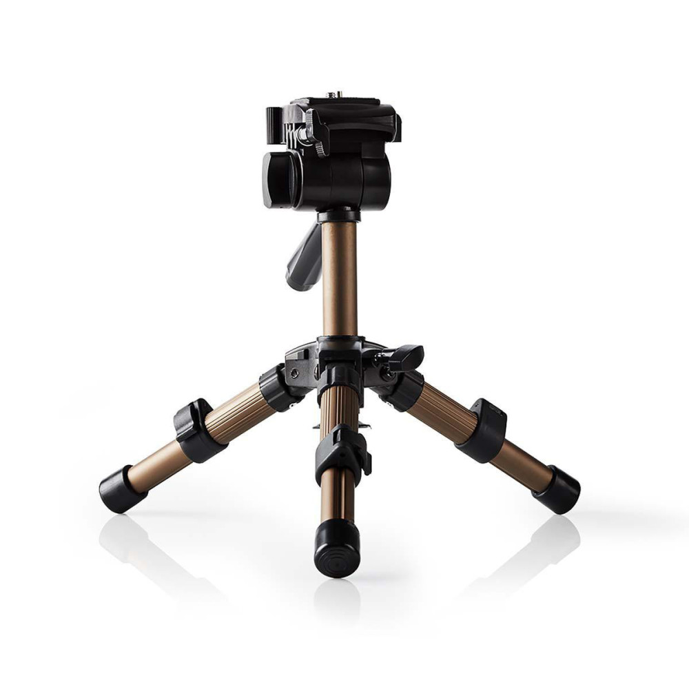Mini Trépied pour appareils photos Nedis Pan & Tilt 161 cm / Noir argent