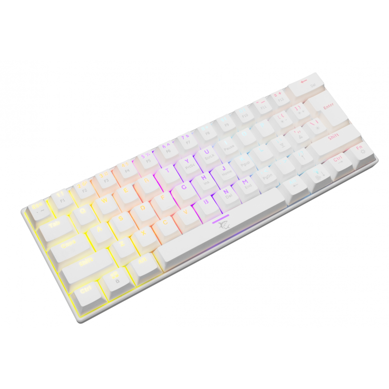 Clavier Gaming Mécanique White Shark Shinobi GK2022 / RGB / Blanc