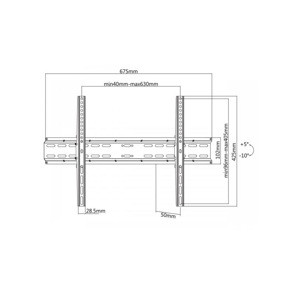 Support Mural SBOX PLB-2546T / 37"-70"