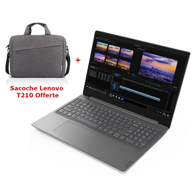 PC Portable Lenovo V15 / i3 10è Gén / 4 Go + Sacoche Lenovo T210 Offerte