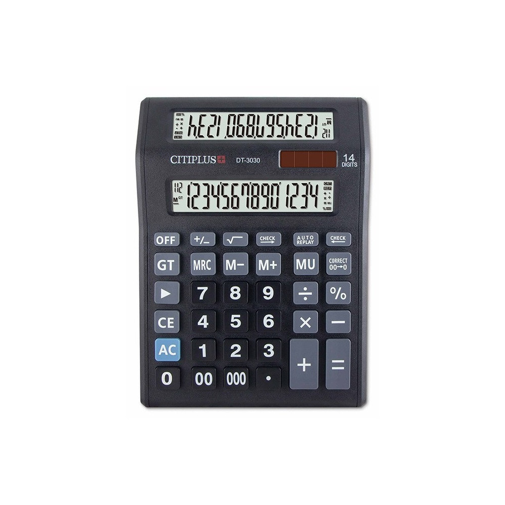 Calculatrice de bureau Osalo 14 Chiffres DT330 2 écrans