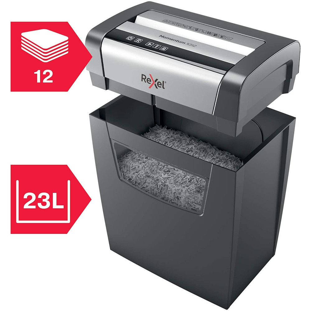 Destructeur de papier Rexel Momentum X312
