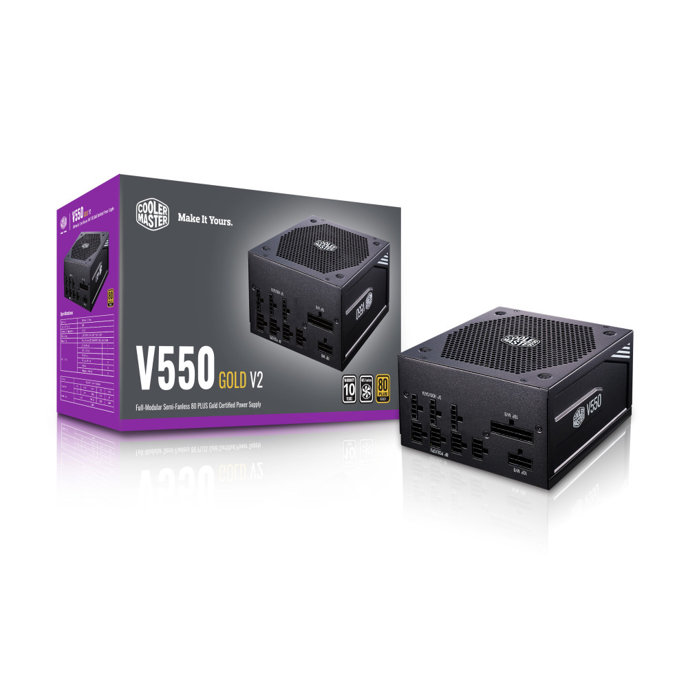 Boite d'alimentation Cooler Master V550 / 80Plus Gold V2