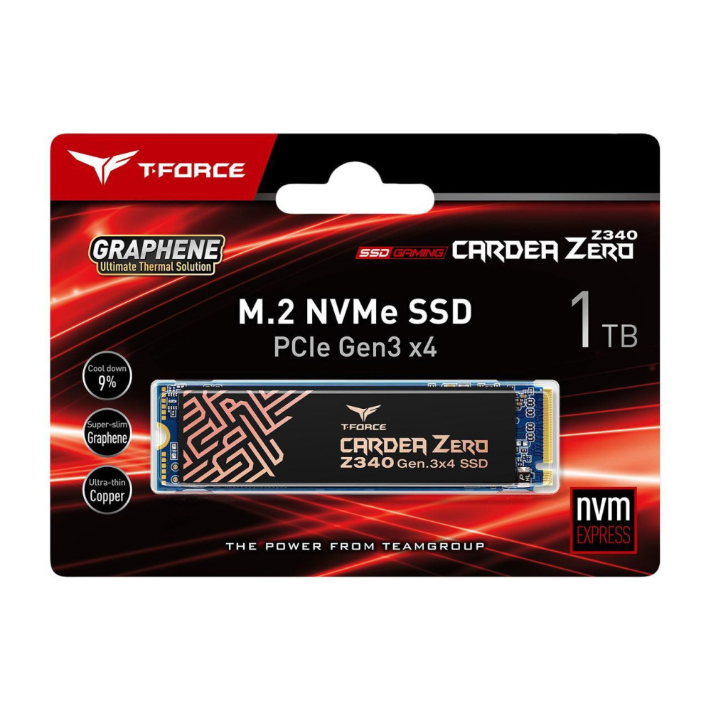 Disque Dur Interne SSD Team Group T-Force Cardea Zero Z340 NVMe M.2 / 1 To