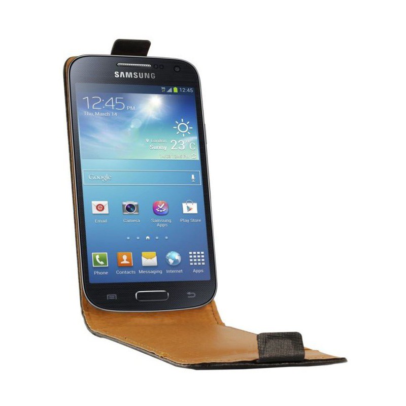 Etui en Cuir Pour Samsung Galaxy S4 Mini / Blanche