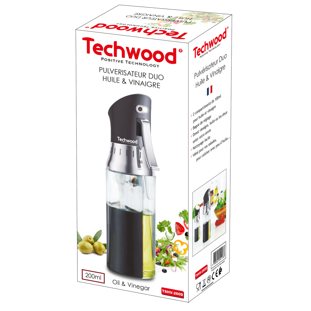 Pulvérisateur Duo Huile & Vinaigre Techwood