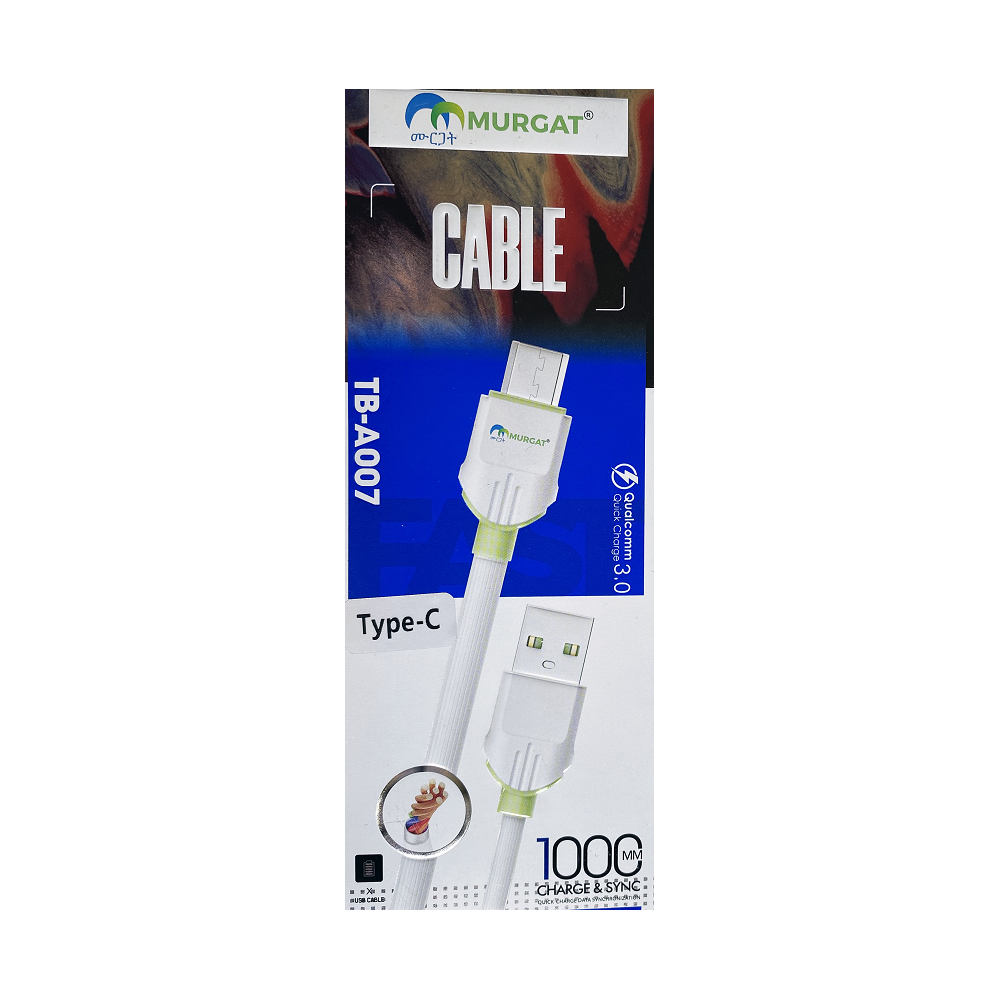 Câble Murgat TBA007 2.4A Type-C / 1 m
