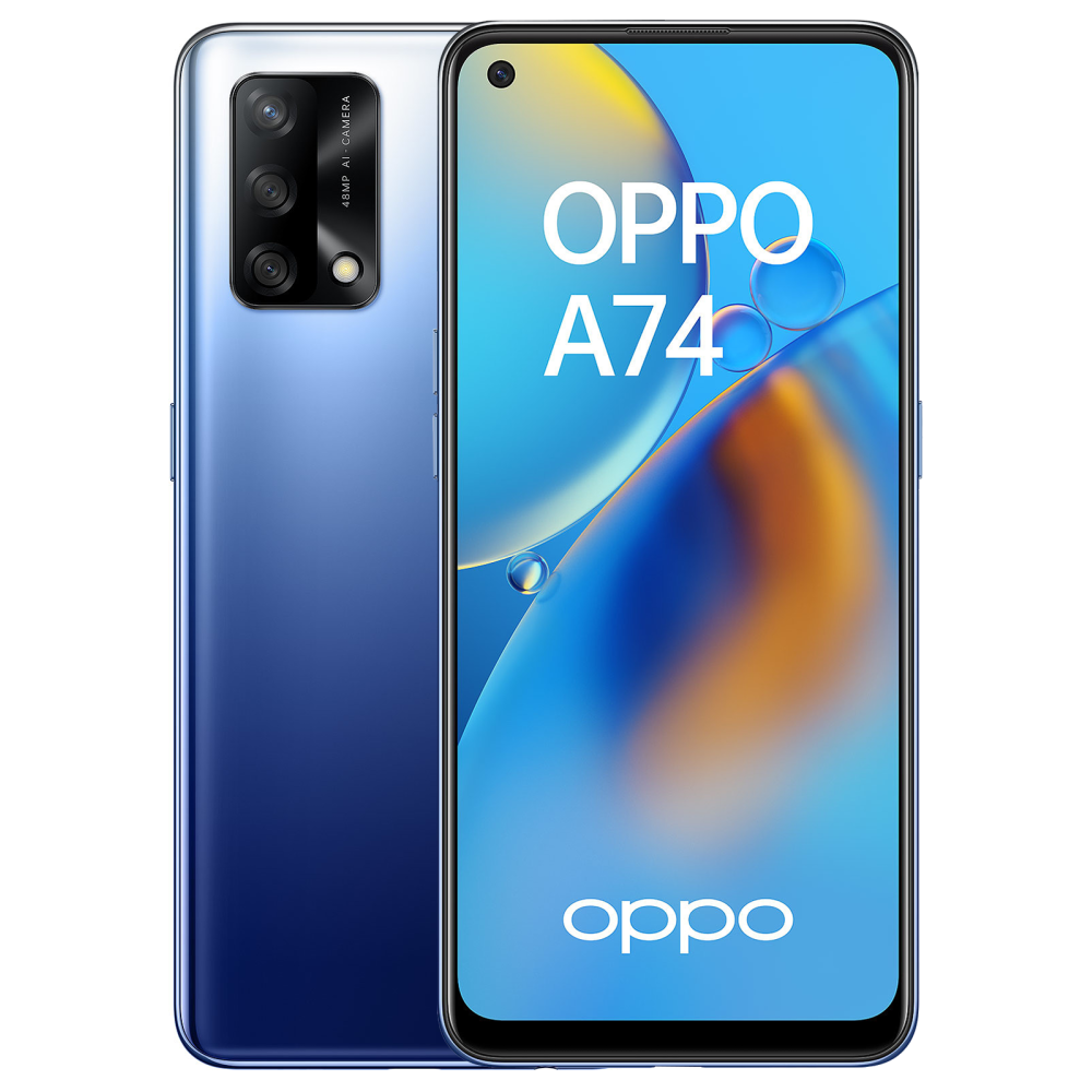 Smartphone Oppo A74 / 4G / 128 Go / 4G / Double SIM / Bleu