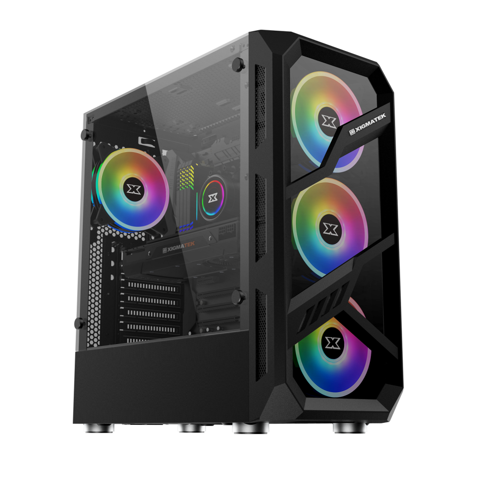 Boîtier Xigmatek Lamiya Moyen Tour RGB