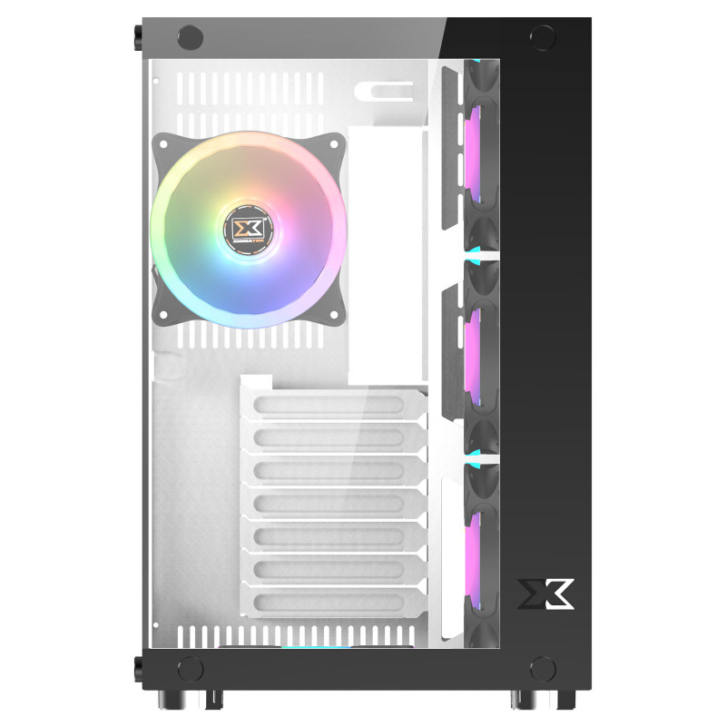 XIGMATEK BOITIER PC Beast - Moyen Tour - RGB - Noir - Verre trempé