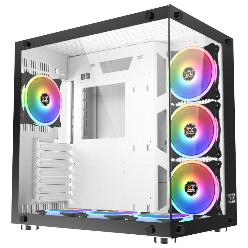 Boîtier Gamer Xigmatek Aquarius Plus Moyen Tour Blanc RGB