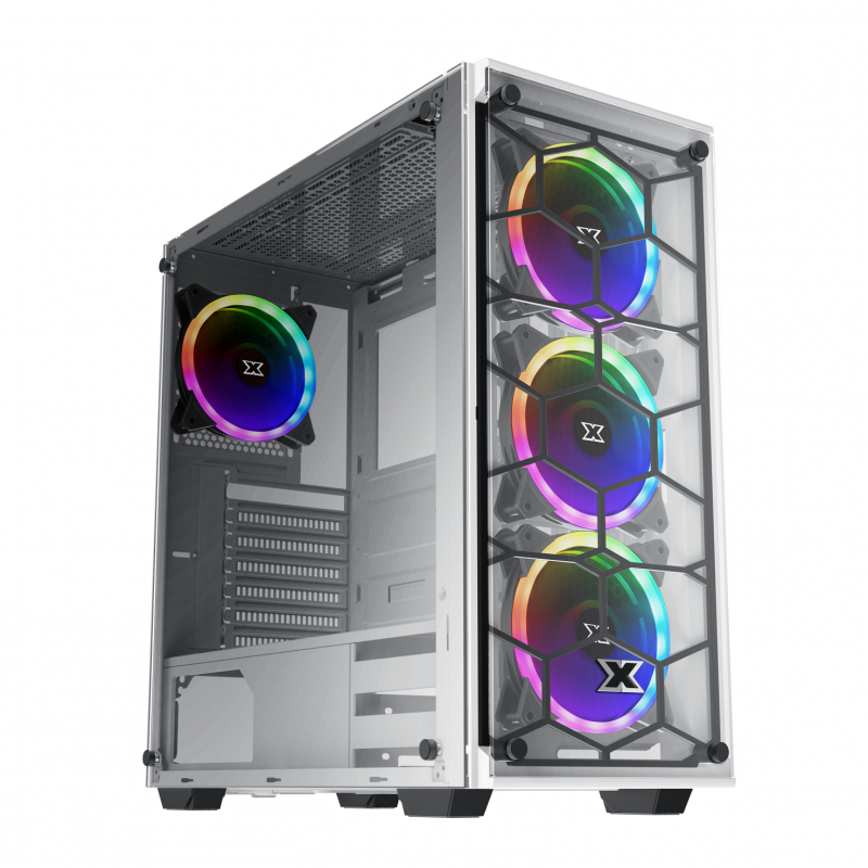 Boîtier Gamer Xigmatek Venom X Artic Moyen Tour RGB